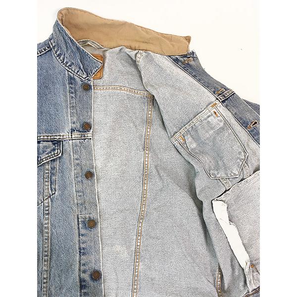 古着 90s USA製 Levi's 75558-0325 コーデュロイ襟 ブルー デニム
