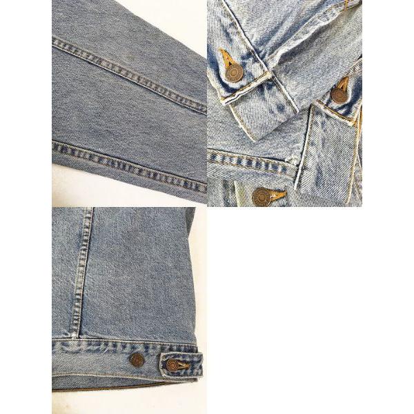 古着 90s USA製 Levi's 75558-0325 コーデュロイ襟 ブルー デニム