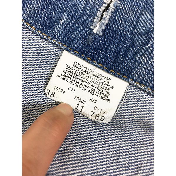 古着 80s Canada製 Levi's 75505-0212 4thタイプ ブルー デニム
