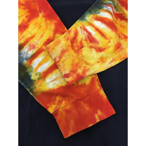 古着 00s USA製 HARLEY DAVIDSON ファイヤー バー&シールド タイダイ