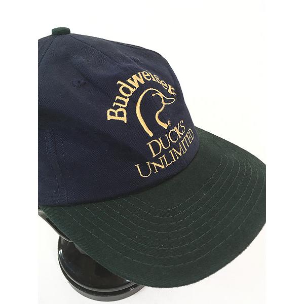 雑貨 古着 90s USA製 Budweiser DUCKS UNLIMITED ブランド ロゴ バイ