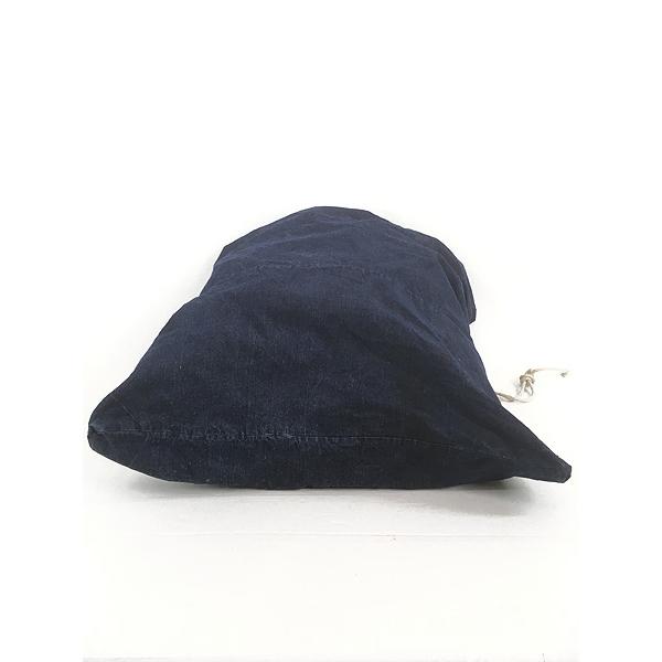 雑貨 古着 60-70s ミミ付 濃紺 インディゴ デニム 巾着型 ランドリー