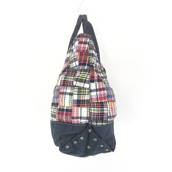 雑貨 古着 J Crew タータン チェック パッチワーク トート バッグ