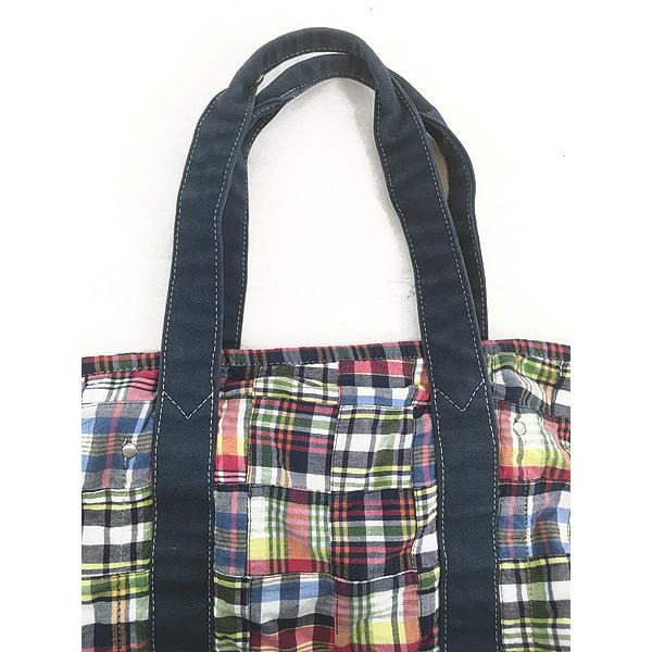 雑貨 古着 J Crew タータン チェック パッチワーク トート バッグ