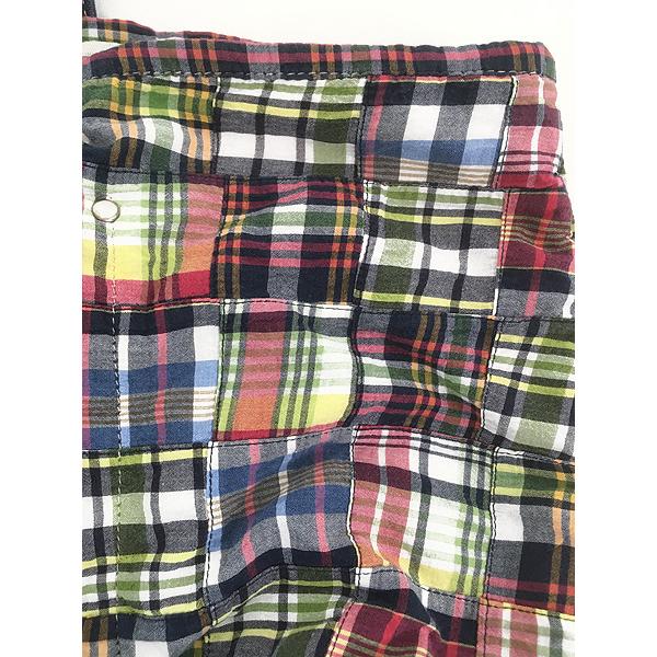 雑貨 古着 J Crew タータン チェック パッチワーク トート バッグ