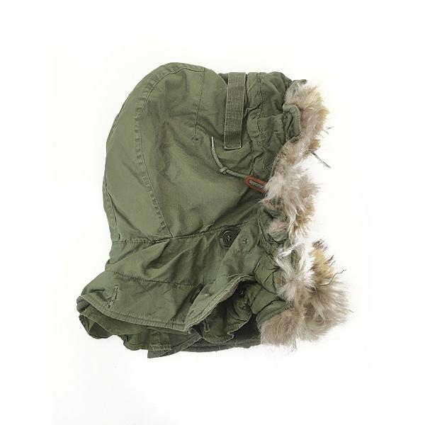 雑貨 古着 50s 米軍 US M-1951 ミリタリー モッズ パーカー用 アタッチメント コヨーテファー フード 帽子 ?@ 古着 雑貨 古着 50s 米軍 US M-1951 ミリタリー モッズ パーカー用
