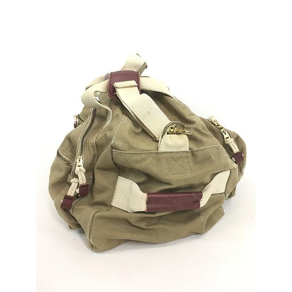 雑貨 古着 70s Eddie Bauer 本革 レザー × コットン キャンバス