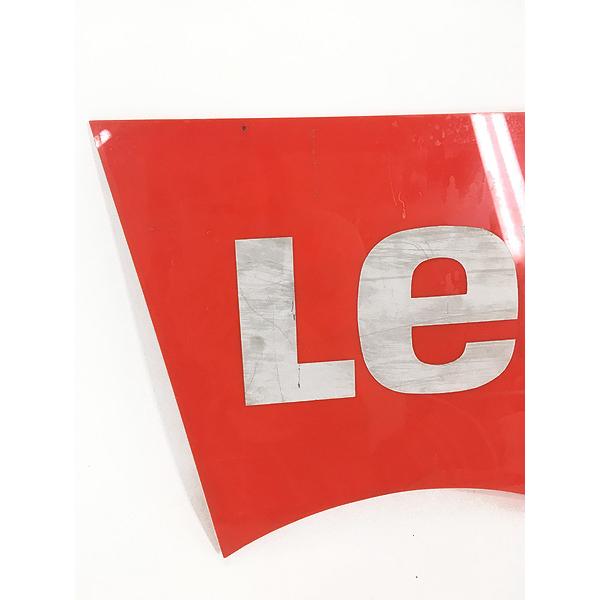 雑貨 古着 80s Levi's ブランド ロゴ 両面 看板 アクリル プレート