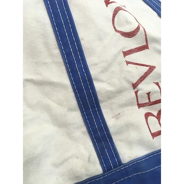 雑貨 古着 USA製 atlantic 「REVLON」 キャンバス トート バッグ 大型