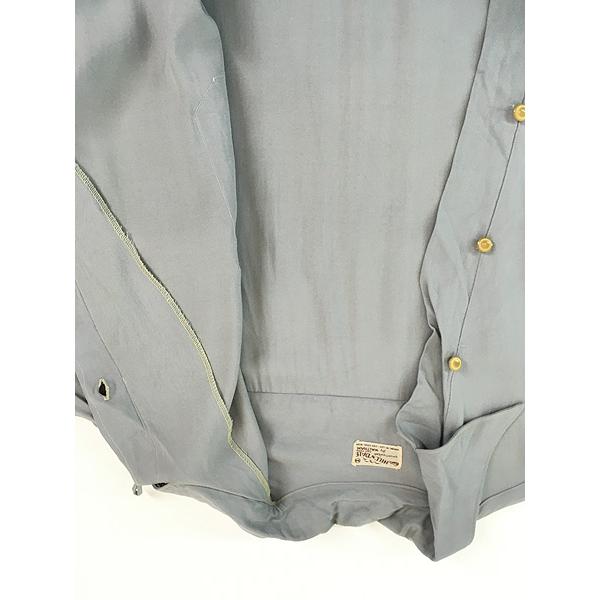 古着 40s HILL 'N' DALE 無地 ソリッド 変型 フロント 開襟 ボックス