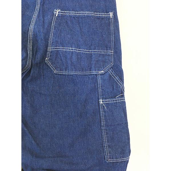 古着 60s Sweet Orr スペードボタン 濃紺 インディゴ デニム ワーク オーバーオール W34 L29 極上!! 古着 60s Sweet Orr スペードボタン 濃紺 インディゴ デニム ワーク