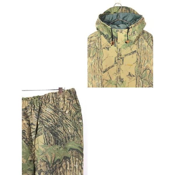 古着 80s USA製 Cabela's 「GORE-TEX」 リアルツリー カモ 迷彩 Thinsulate パデッド ゴア ジャケット パーカー & パンツ セットアップ X 古着 80s USA製 Cabela's 「GORE-TEX」 リアルツリー カモ 迷彩