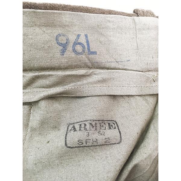 古着 50s フランス軍 M-52 裾リブ ヘビー フランネル ウール