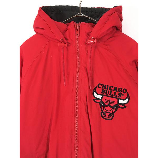 古着 90s NBA Chicago BULLS 2way ウォームアップ ジャケット パーカー