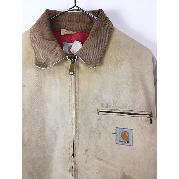 古着 80s- Carhartt レッド キルティング ライナー ダメージ 古着 80s- Carhartt レッド キルティング ライナー ダメージ