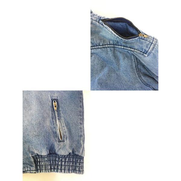 古着 90s Anthony Michael 2way パデッド ブルー デニム スタンド