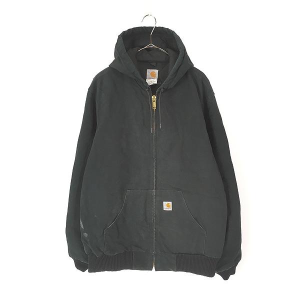 $ Carhartt ブラック ダックジャケット Carhartt カーハート ダックジャケット ボンバージャケット