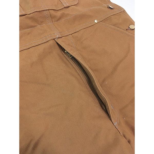 古着 10s USA製 Carhartt 防寒 パデット ブラウン ダック Wニー ワーク