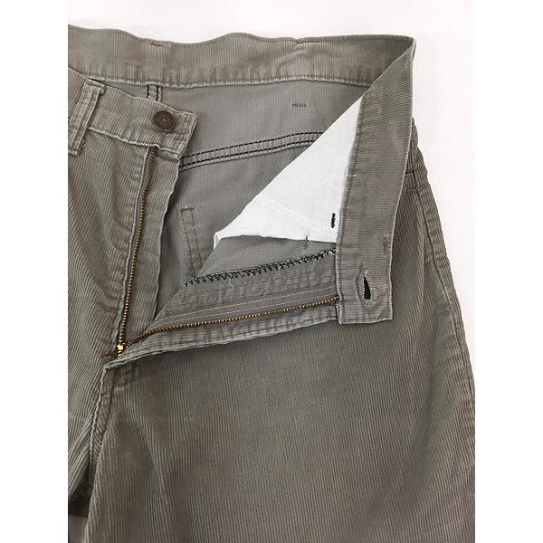 古着 80s USA製 Levi's 519-1534 ブランクタブ コーデュロイ パンツ コーズ スリム グレー W33 L33 古着 80s USA製 Levi's 519-1534 ブランクタブ コーデュロイ パンツ