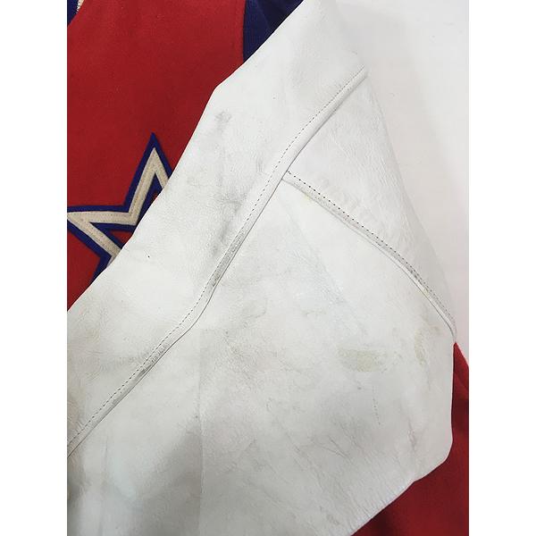 古着 70s Ebbets Field Flannels 「HOLLYWOOD」 本革 レザー ウール