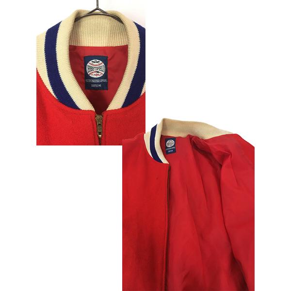 古着 70s Ebbets Field Flannels 「HOLLYWOOD」 本革 レザー ウール 
