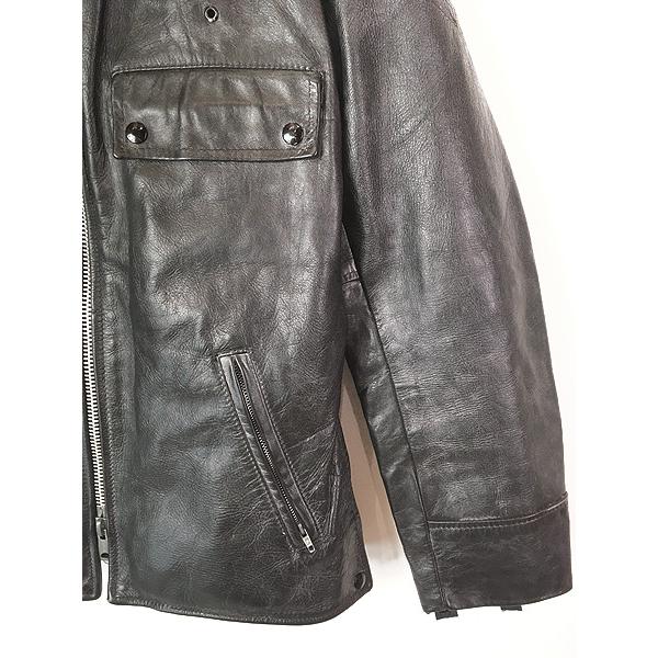 古着 80s Canada製 American Leatherwear 本革 レザー ポリスマン