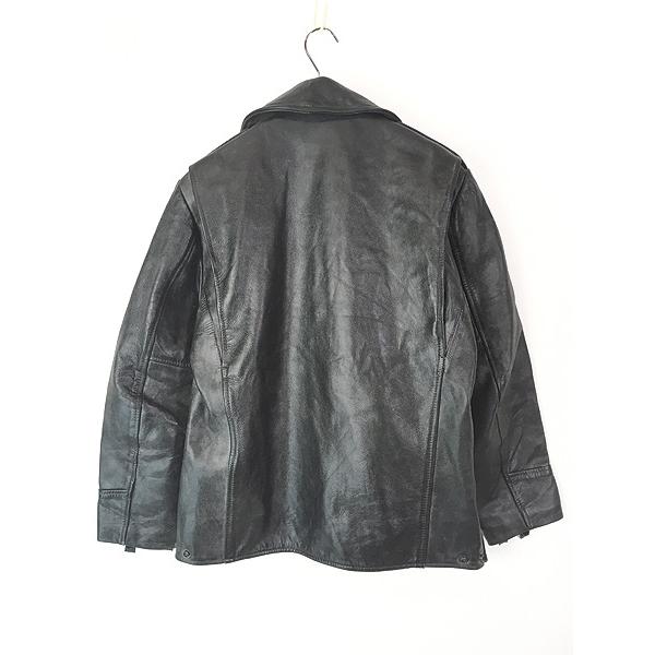 古着 80s Canada製 American Leatherwear 本革 レザー ポリスマン