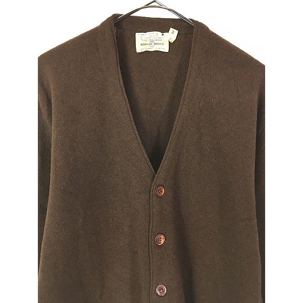 古着 60s USA製 Arnold Palmer Robert Bruce ブラウン ソリッド