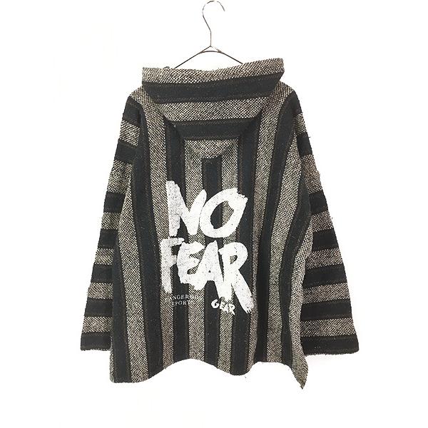 古着 90s NO FEAR マルチ ストライプ メキシカン パーカー ジャケット XL位 古着 90s NO FEAR マルチ ストライプ メキシカン パーカー ジャケット