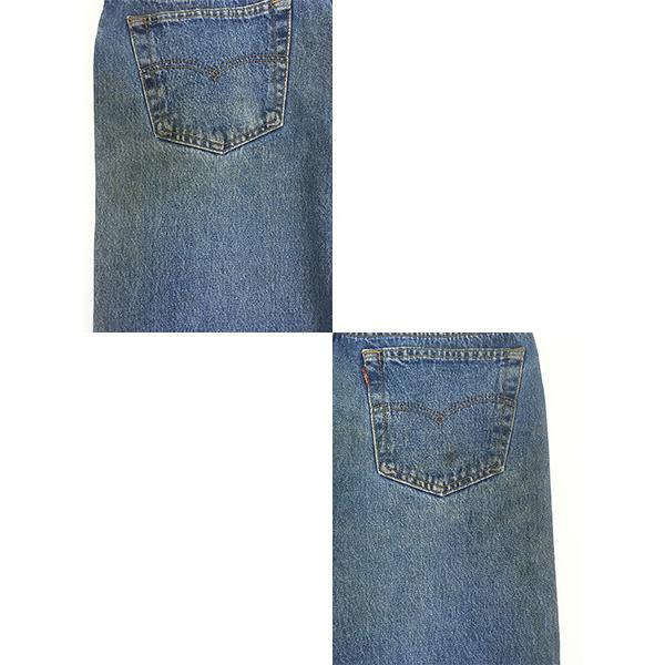 古着 80s USA製 Levi's 501-0190 ヒゲ 縦落ち ブルー デニム パンツ