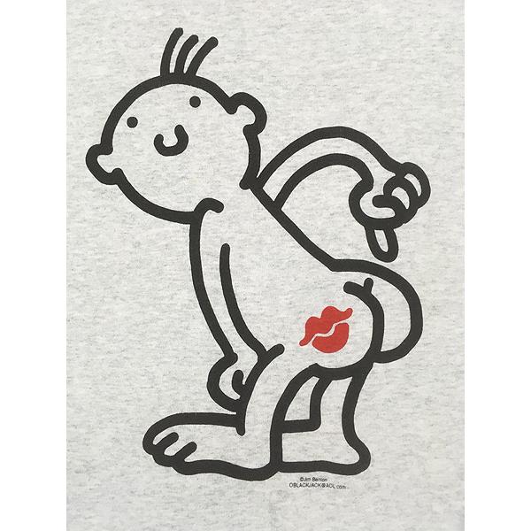 古着 90s Jim Benton おしり キスマーク ポップ アート スウェット 