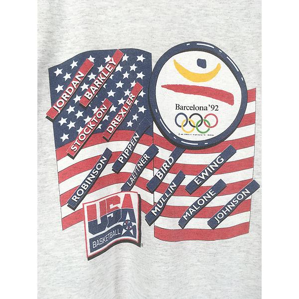 【90’sヴィンテージ】バルセロナオリンピックドリームチームTシャツ Lサイズ バルセロナ オリンピック ドリームチーム 90s デッドストック Tシャツ