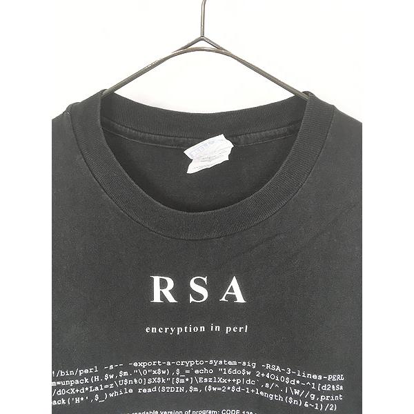 古着 90s USA製 RSA 「Encryption in PERL」 RSA暗号 軍事