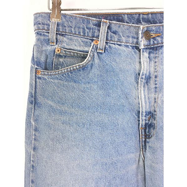古着 90s Levi's 505-0214 ブルー デニム パンツ ジーンズ スリム W33