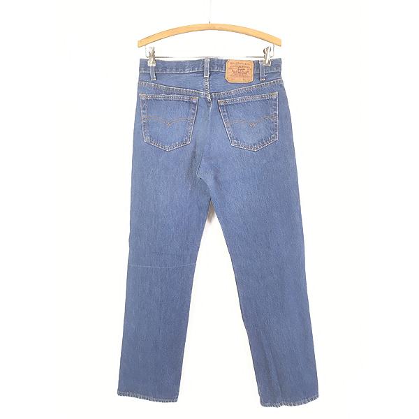 古着 90s USA製 Levi's 501-0115 「赤文字」 濃紺 ブルー デニム