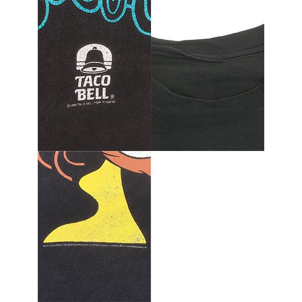 古着 90s TACO BELL タコベル ロッキー ＆ ブルウィンクル トナカイ 両面 Tシャツ XXL 古着 古着 90s TACO BELL タコベル ロッキー ＆ ブルウィンクル トナカイ