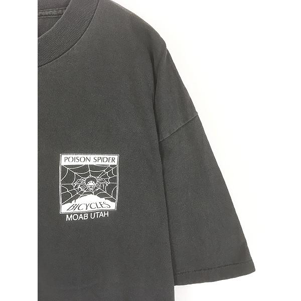 古着 90s USA製 POISON SPIDER BICYCLES クモ スパイダー ウェブ T