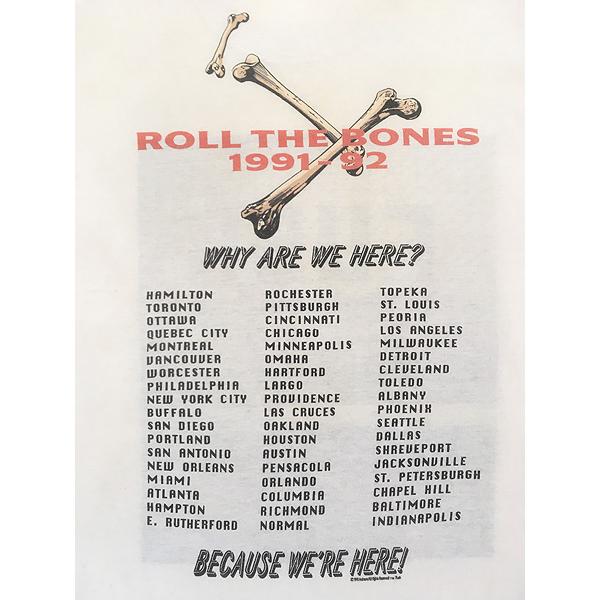 古着 90s RUSH 「Roll the Bones 1991-92」 ツアー プログレ ヘヴィ