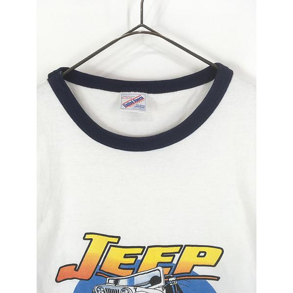 古着 90s USA製 Jeep 自動車 企業 リンガー Tシャツ XL : 古着屋