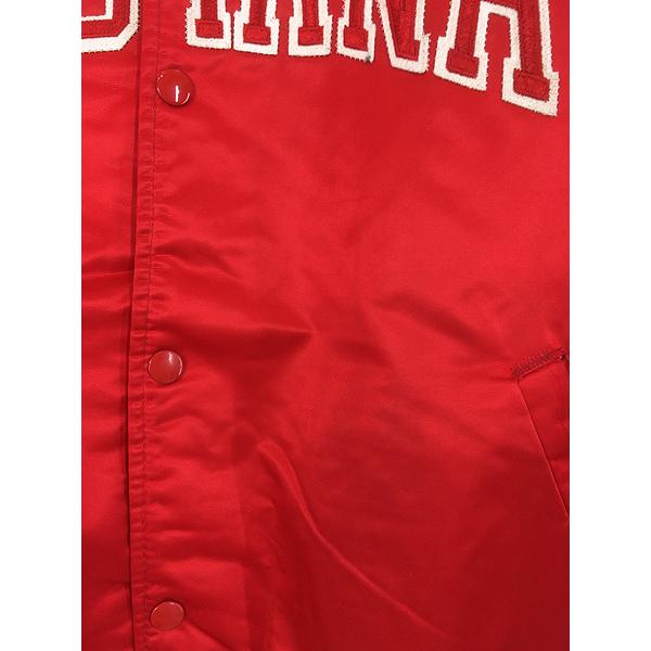 古着 90s USA製 STARTER INDIANA 光沢 サテン カレッジ スタジャン