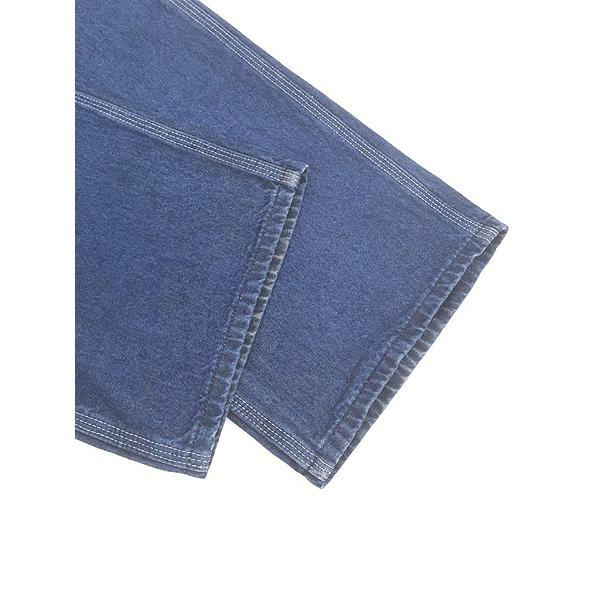 古着 10s Carhartt DST 濃紺 デニム ワーク オーバーオール W38 L32