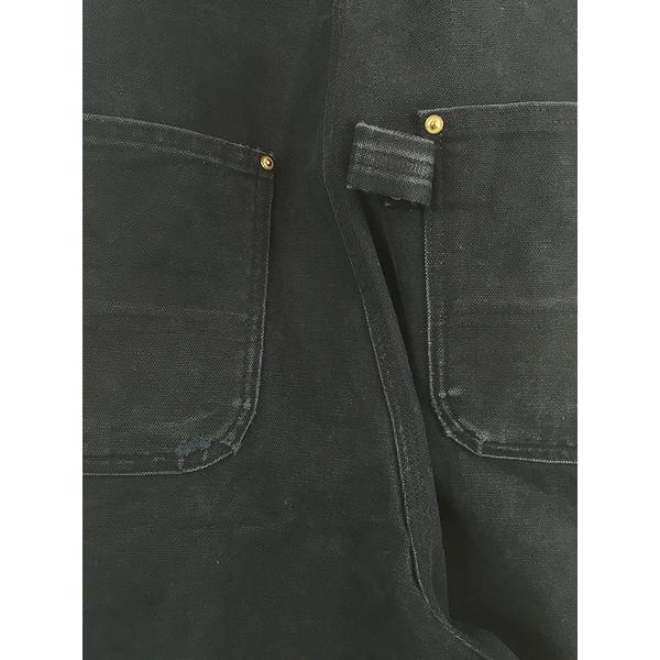 古着 90s- Carhartt BLK ブラック ダック Wニー ワーク オーバーオール