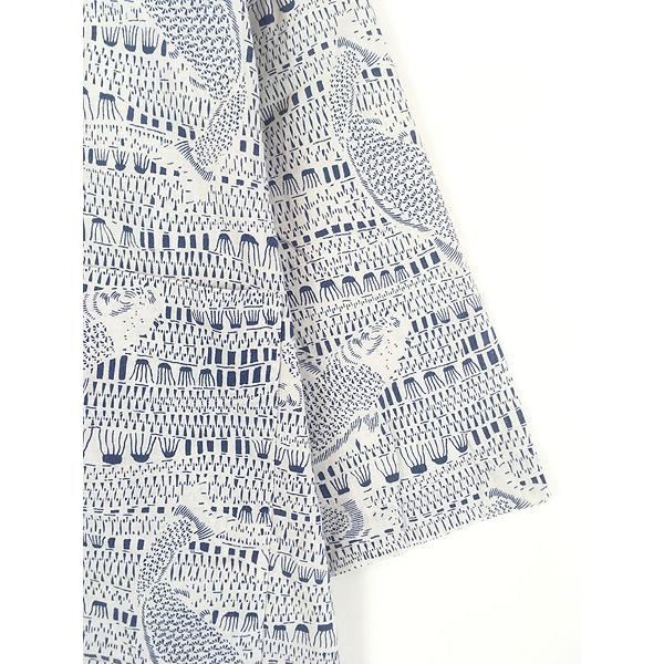 古着 91s Patagonia 白タグ 名作 鯉 コイ クラゲ 総柄 コットン 半袖