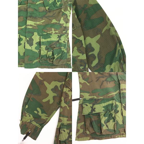古着 60s 米軍 4th ERDL リーフ カモ 迷彩 ジャングル ファティーグ