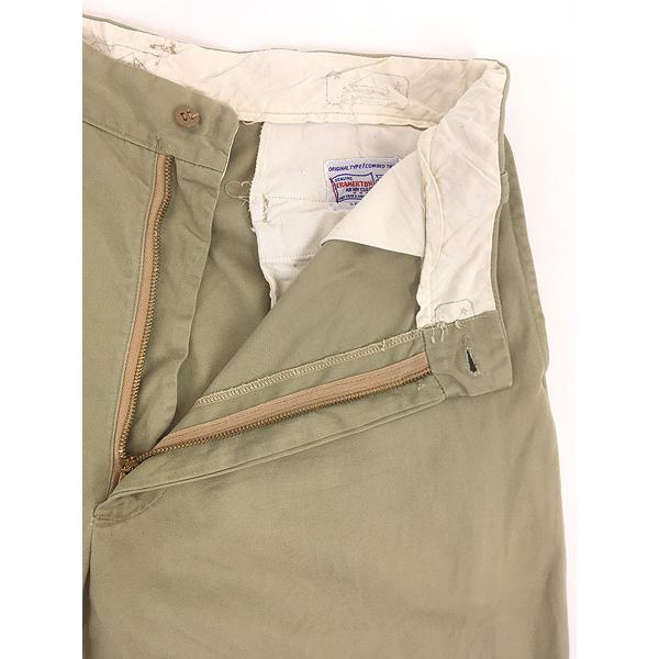 古着 50s Burlington 「Cramerton Army Cloth」 Sanforized スタンプ