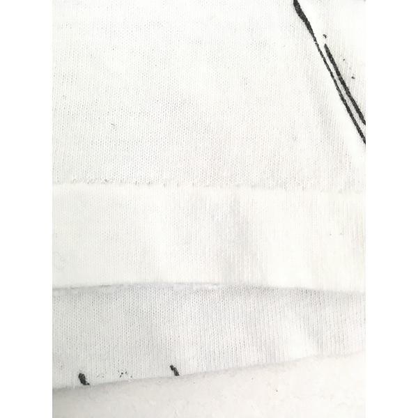 古着 90s F-1 レーシング モノクロ アート オールオーバー Tシャツ L位