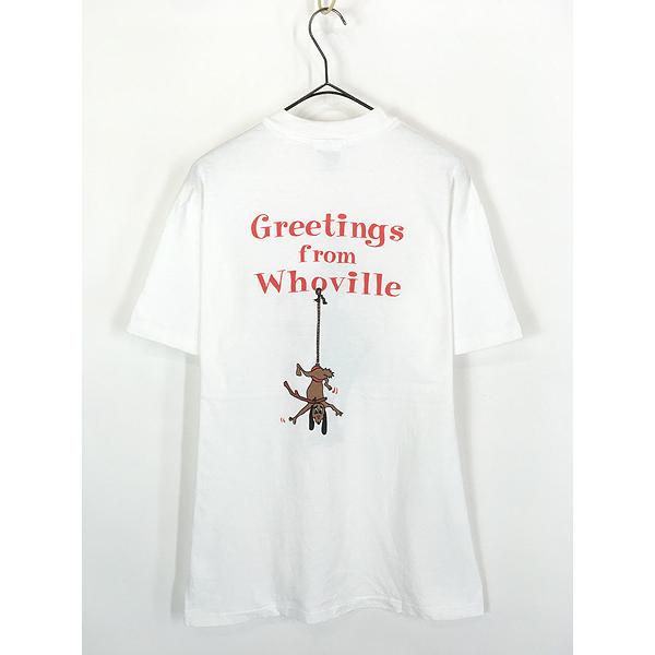 古着 90s USA製 Dr Seuss GRINCH グリンチ 「Greetings from Whoville 
