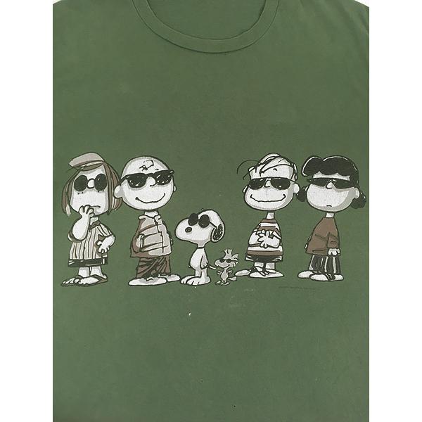 古着 90s USA製 Snoopy スヌーピー マルチ キャラクター サングラス T