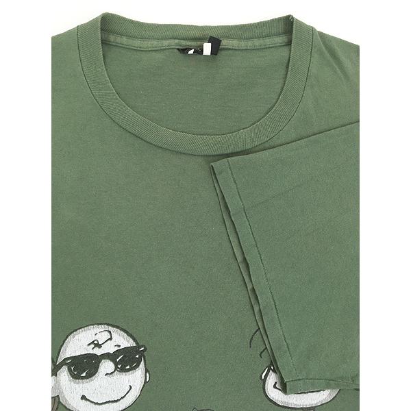 古着 90s USA製 Snoopy スヌーピー マルチ キャラクター サングラス T