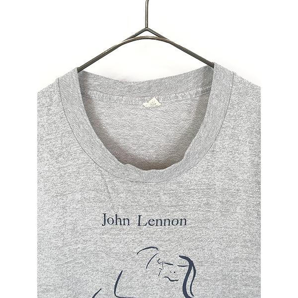 古着 80s USA製 John Lennon 蛇雲玲音 「Bag One」 ドローイング